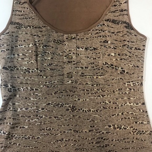 Dorothy Brown Animal Print Sleeveless Top Large - Picture 6 of 7